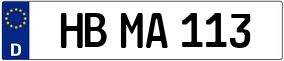 Trailer License Plate